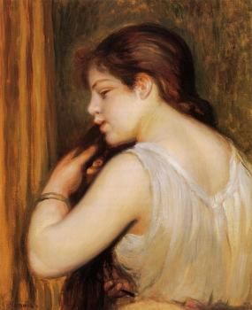 皮埃爾 奧古斯特 雷諾阿 The Coiffeur, Young Girl Combing Her Hair 皮埃爾 奧古斯特 雷諾阿 The Coiffeur, Young Girl Combing Her Hair